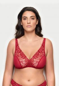 Бюстгальтер Yamamay Triangle bra, Ruby Floral/Dark Red