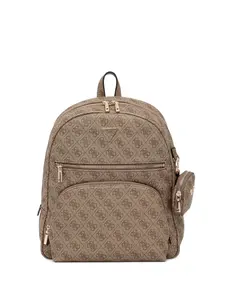 Рюкзак с логотипом Guess Usa, коричневый