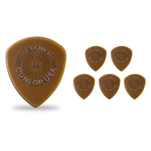 Медиаторы Dunlop Flow Standard, 6 шт., медиаторы с рукояткой, 0,88 мм, 6 шт.