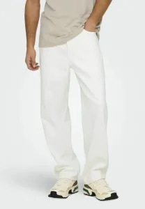 Прямые джинсы onsfade mittlere taille Only & Sons, White