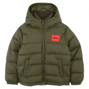 Пальто HUGO G00484, зеленый