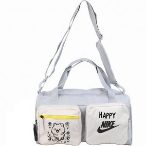Nike Тканевая дорожная сумка унисекс светло-дымчато-серый, Light Smoke Gray