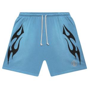 Шорты Hellstar Flame Shorts, Baby Blue