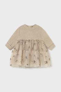 Платье для малышей Mayoral Newborn, бежевый