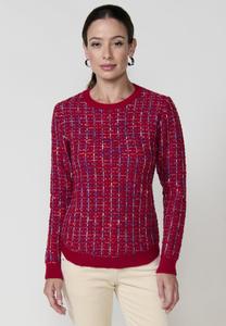 Джемпер Koroshi TEXTURED, Granate Maroon/Dark Red