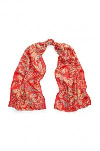 Шелковый шарф Lauren Ralph Lauren, оранжевый