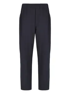 Шерстяные брюки с накладными карманами Laneus, синий