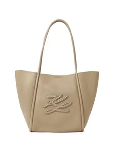 Сумка-тоут K/Autograph среднего размера Karl Lagerfeld, бежевый