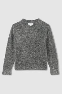 Джемпер из пряжи мишуры Theadora Reiss, серебряный