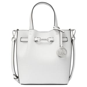 MICHAEL KORS Сумка-ведро из сплит-кожи, маленькая женская сумка через плечо белого цвета