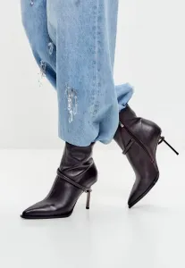 Классические ботильоны на шпильке с петлей Cesare Gaspari, Brown