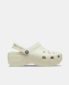 Женские сабо на платформе Classic Platform Crocs, бежевый
