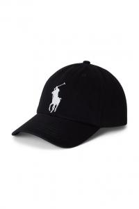 Детская хлопковая бейсболка Polo Ralph Lauren, черный