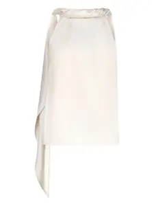 Блузка без рукавов с драпировкой Loulou De Saison, бежевый