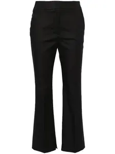 Строгие брюки средней посадки Peserico, черный