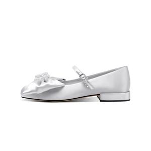 Туфли Mary Jane Shoes 2cm Women's Hoov, серебристо-серый