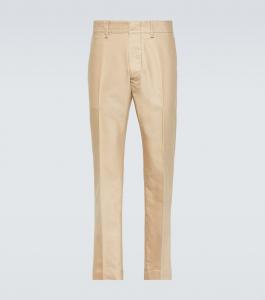 Хлопковые брюки чинос в стиле милитари Tom Ford, бежевый