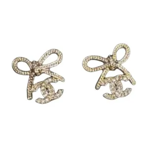 Серьги-гвоздики Women's CHANEL, золото