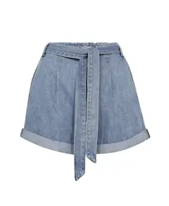 Стильные светло-голубые джинсовые шорты Mos Mosh, синий