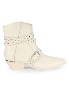 Кожаные ботинки с заклепками в стиле шайеннов Kenneth Cole, белый