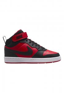 Кроссовки высокие COURT BOROUGH MID 2 Nike Sportswear, цвет univ red/black-white