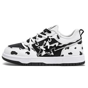 DOUBLE STAR 88 Низкие скейтерские кроссовки унисекс черно-белые, цвет Black White