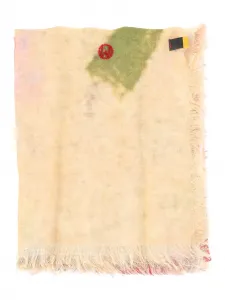 Шарф с абстрактным принтом TALKING WALLS, нейтральный