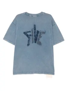 Футболка с вышитым логотипом Five Cm, синий