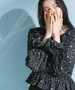 Блузка-бюстье с цветочным принтом Kbf, цвет Black