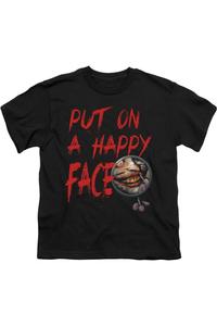 Футболка с коротким рукавом для детей "Batman" с улыбающимся лицом Gildan, черный