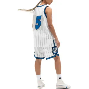 Баскетбольная майка Unisex тонкая прямая посадка UNDEFEATED, белый