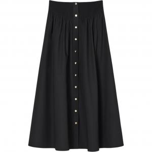 Повседневная длинная юбка для женщин Tory Burch, черный