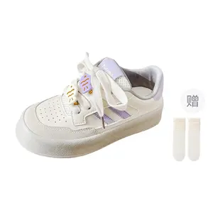 Fawn Miri Женские противоскользящие и износостойкие низкие скейтерские кроссовки с носками - фиолетовые, цвет Purple-Comes with Socks