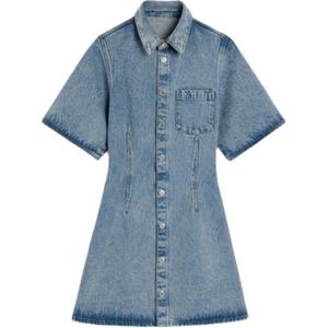 Ami короткое платье-рубашка AMIPARIS, синий