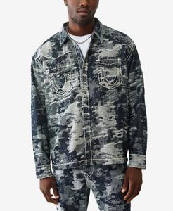 Мужская жаккардовая футболка с длинными рукавами в стиле вестерн True Religion, Body Rinse