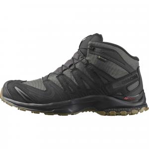 Водонепроницаемые ботинки X ULTRA TRACKER Mid top для альпинизма и пеших походов Unisex SALOMON, черный/серый/коричневый