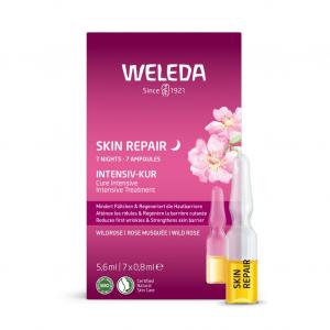 Сыворотка для лица wildrosen skin repair intensiv-kur wildrose Weleda, объем 5.6 мл