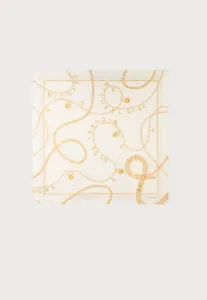 Разбросанные цепочки платок Michael Michael Kors, Light Cream