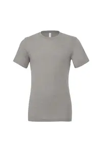 Однотонная футболка Triblend с круглым вырезом и короткими рукавами Bella + Canvas, серый