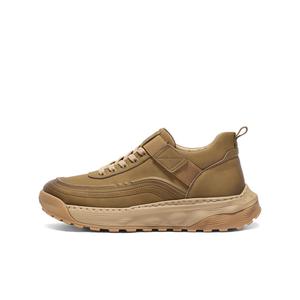 Износостойкие низкие повседневные туфли для мужчин BELLE, Yellow Brown-Unlined