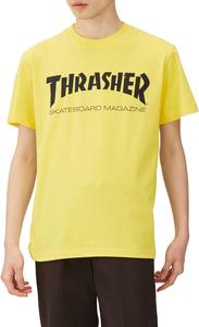 Мужская футболка THRASHER (Thrasher) с коротким рукавом и принтом (TH8101 / MAG LOGO) (TH8101 / MAG LOGO), черный/желтый