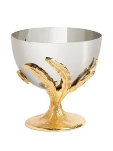 Глубокая тарелка fern (9 см) L'Objet, серебристый