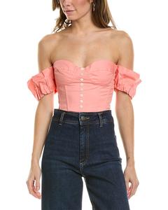 STAUD Бувье Топ, розовый