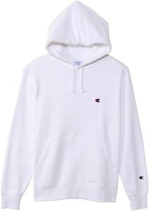 Мужская базовая флисовая толстовка Champion с длинными рукавами и вышитым логотипом (C3-W101Z), белый