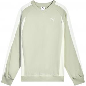 Puma Мужская толстовка T7, мраморно-серый цвет, размер 61, V-образный вырез, умеренный крой