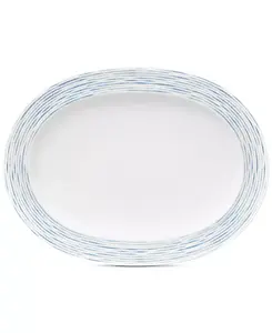 Овальное блюдо-гамак Noritake, blue