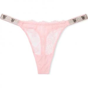 Victoria's Secret Очень сексуальное блестящее стрейч кружевное бикини Rose Lace / P B стринги женские 1 упаковка Pink