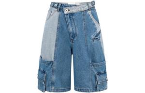 Feng Chen Wang Джинсовые шорты унисекс синие