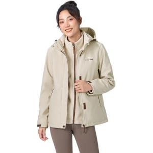 MOLY VIVI Мужская и женская куртка софтшелл, Oat White (Fitted Style)