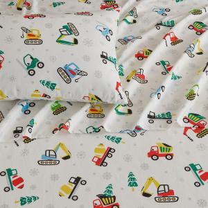 Комплект фланелевых простыней Madelinen Whittaker с наволочками, цвет Toy Trucks